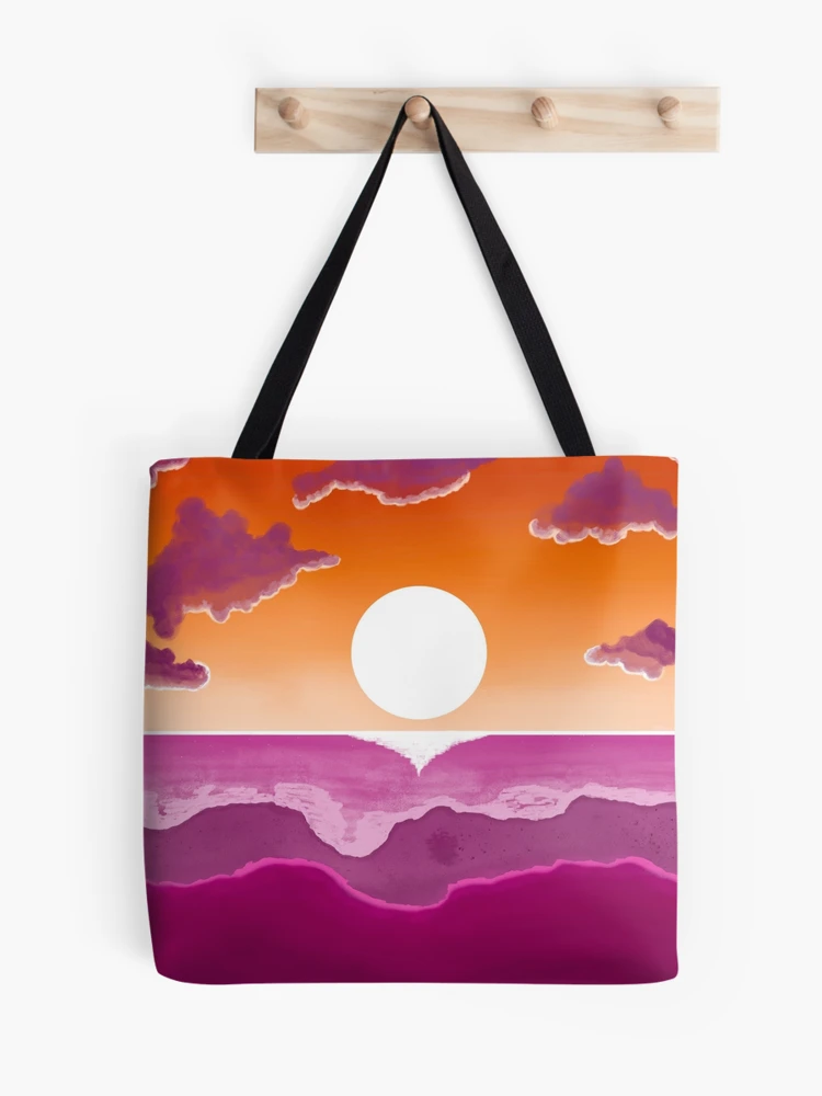 Sunset Colors Strap for Handbag Vibrant Vivid Lesbian Pride Flag Colorway  Adjustable Purse Strap 