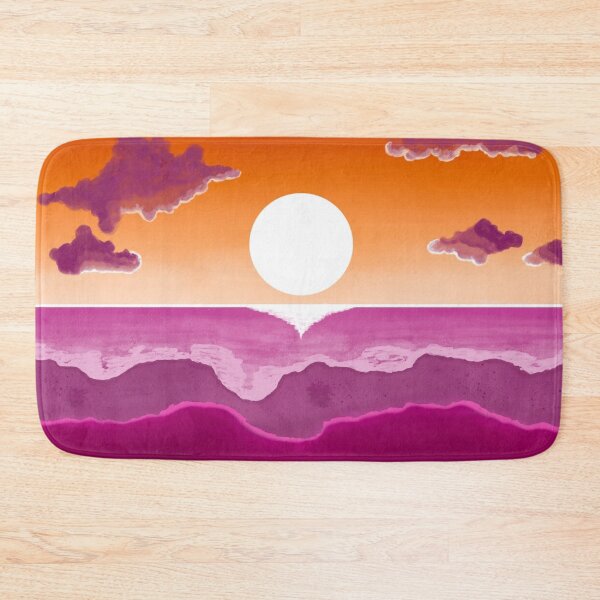 Item preview, subtle stealth lesbian sunset flag - subtle lgbt flag design designed and sold by hexlavender.