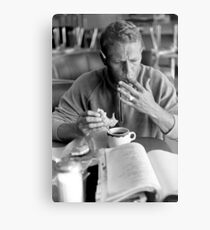 Steve McQueen eats a donut Metal Print