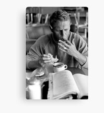 Steve McQueen eats a donut Canvas Print