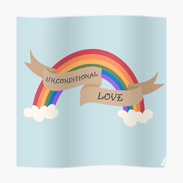 Art Mural Sur Le Theme Unconditional Love Redbubble