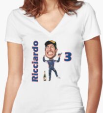 New 2017 Daniel Ricciardo Women's Fitted V-Neck T-Shirt