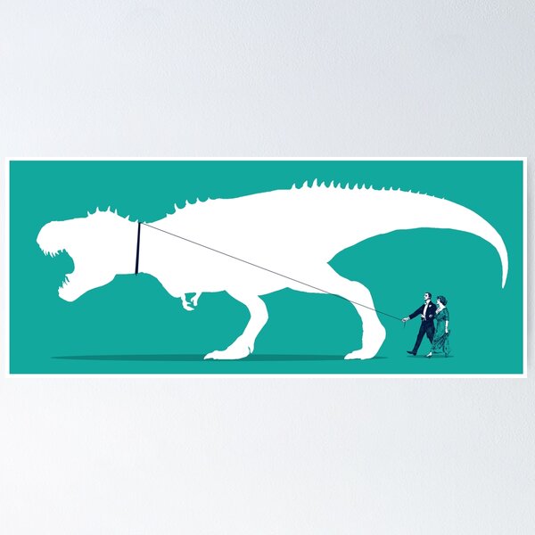 Item preview, Walking the T-Rex designed and sold by rob art | illustration.