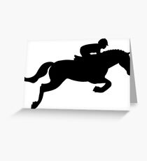 Horse Jump Greeting Card