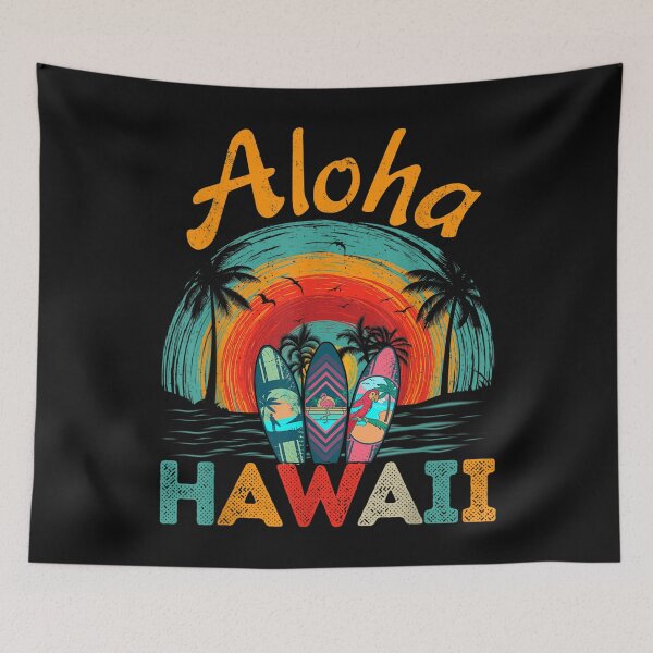 Item preview, Retro Hawaiian Surfboard Aloha Hawaii Island Surfer Outfits T-Shirt designed and sold by Ortega-Blue.