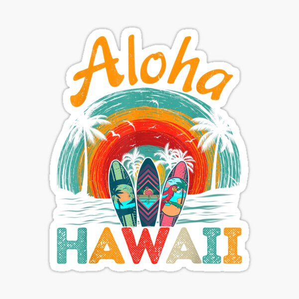 Item preview, Retro Hawaiian Surfboard Aloha Hawaii Island Surfer Outfits T-Shirt designed and sold by Ortega-Blue.