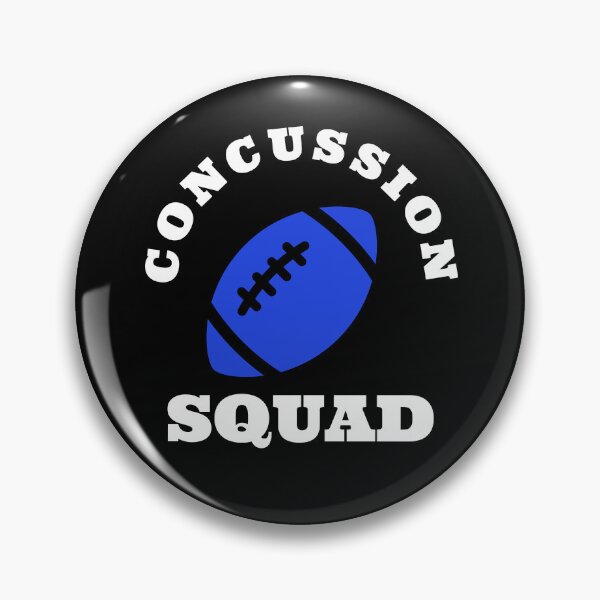 Item preview, concussion, football head injury, funny, concussed, TBI, traumatic brain injury awareness month, TBI, concussed themed design on a T-shirt, sticker, and mug designed and sold by smichaeliv.