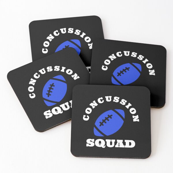 Item preview, concussion, football head injury, funny, concussed, TBI, traumatic brain injury awareness month, TBI, concussed themed design on a T-shirt, sticker, and mug designed and sold by smichaeliv.