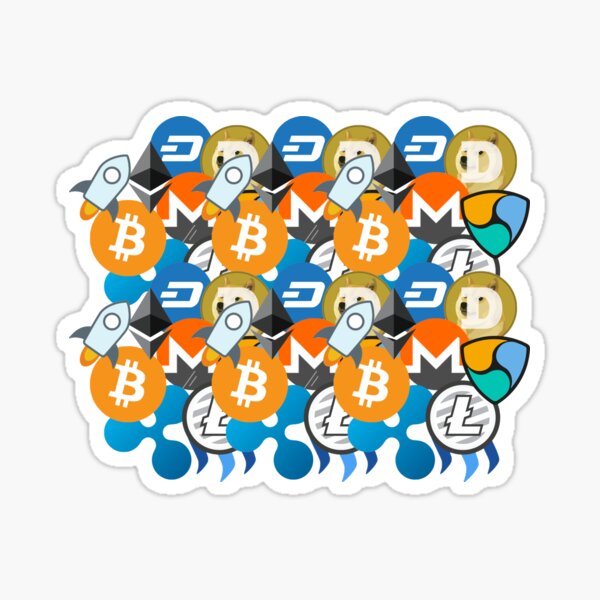 Artikel-Vorschau von Cryptocurrency Collage Bitcoin Ripple Ethereum Litecoin, NEM, Strich, Monero, Stellar Lumen, Steem, designt und verkauft von JackCurtis1991.