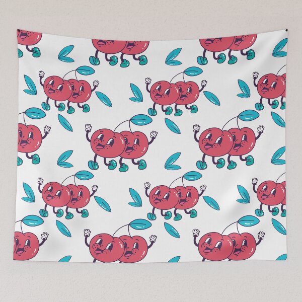Item preview, Vintage Cherry pattern retro collection  designed and sold by Tanuja  Sharma.