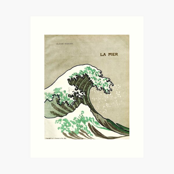 Aperçu de l'œuvre Debussy - La Mer - The great wave of Kanaga from Hokusai créée et vendue par RickE.