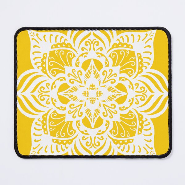 Item preview, Yellow and white mandala designed and sold by thephoenixsoul.