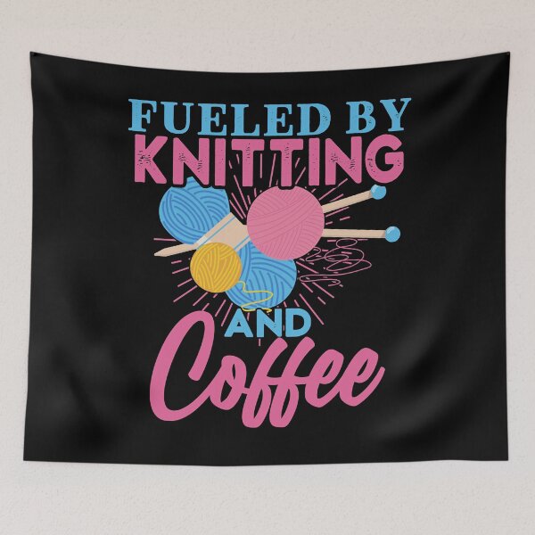 Item preview, Best Boys Girls Fueled By Knitting And Coffee Years Old Birthday designed and sold by LortAndrew.