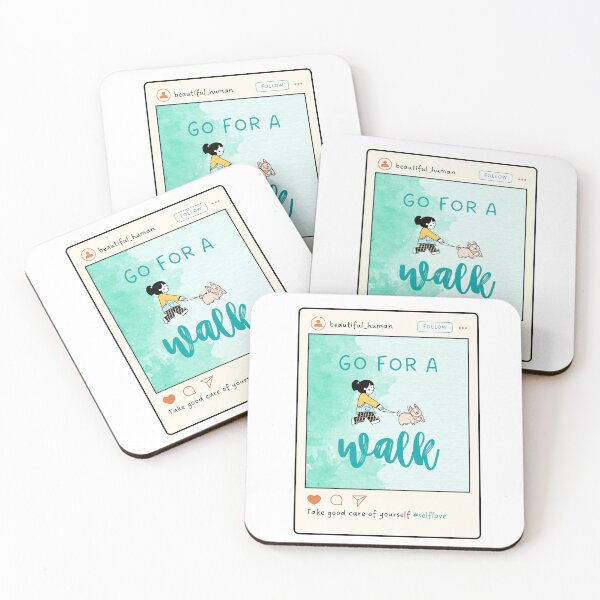 Item preview, Self Care Tip - Go for a Walk Instagram Post designed and sold by Pagsibol.