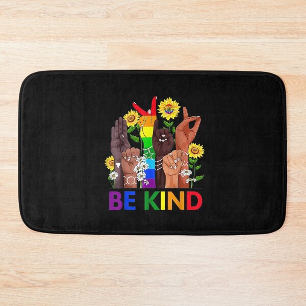 Item preview, Be Kind Sign Language Hand Talking LGBTQ+ Flag Gay Pride T-Shirt designed and sold by Ortega-Blue.