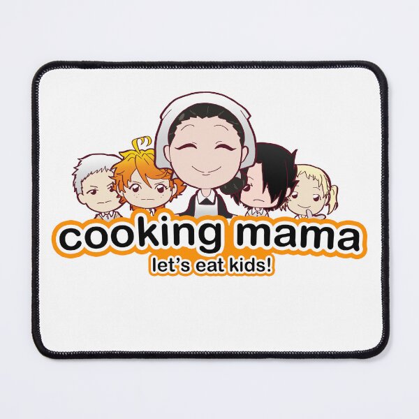 Item preview, The Promised Neverland Funny Cooking Mama Design with Emma, Norman, Ray, Connie and Isabella designed and sold by AniMayhemMerch.