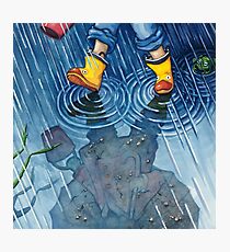 "A Walk in the Rain" Photographic Print