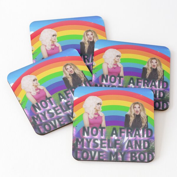 Item preview, I'm not afraid of myself and I love my body  designed and sold by Cosmoknot.