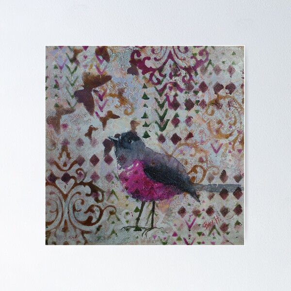 Item preview, Pink Breasted Robin designed and sold by Bev Hardidge.