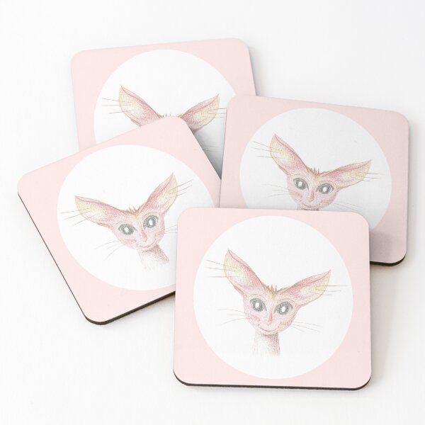Item preview, Pink fennec in love designed and sold by E-Maniak.