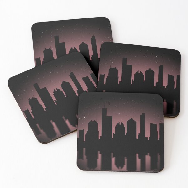 Item preview, Chicago Nights Pink Sky designed and sold by KMGraphics99.