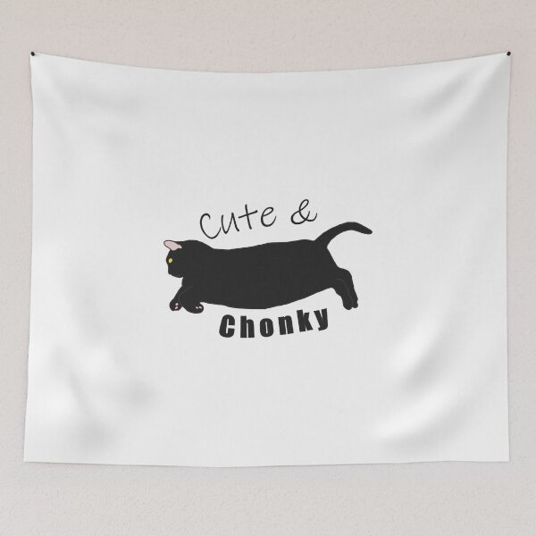 Item preview, Cute & Chonky Black Cat designed and sold by sarahsprklyrns.