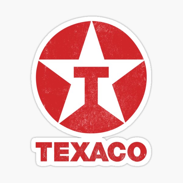 STICKER TEXACO TEXAS COMPAGNIE CARBURANT USA AUTOCOLLANT 9cm AUTO TA004 