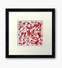Blood, blood, blood Framed Print