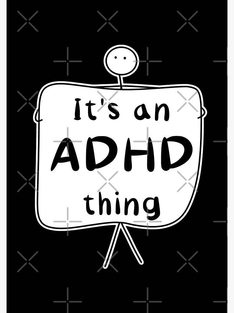 Thumbnail 3 of 3, Journal, It’s an ADHD thing - funny ADHD quote - Black designed and sold by Fatamimosh.