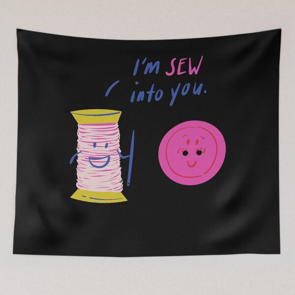 Item preview, Loves Music And Love Pun I'm So Into You Sewing Great Men Women designed and sold by LortAndrew.
