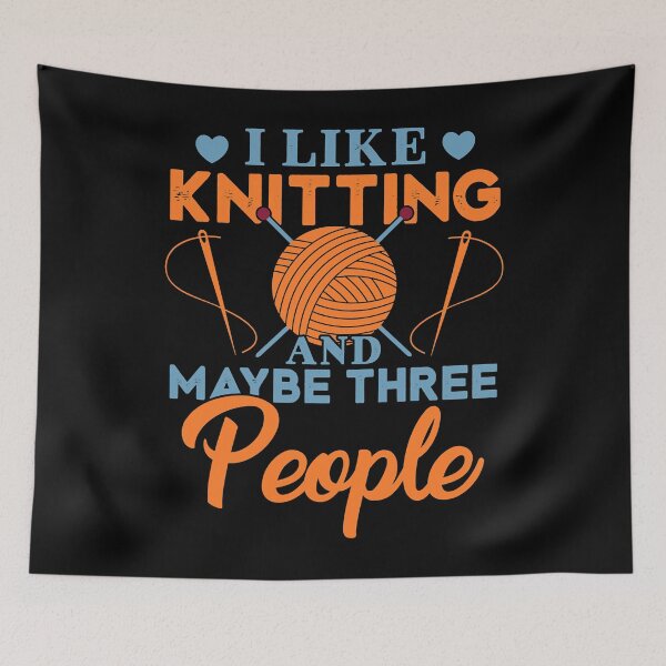 Item preview, Rainbow Girls Boys I Like Maybe Three People Knitting Crochet Gift Idea Awesome Anime designed and sold by LortAndrew.
