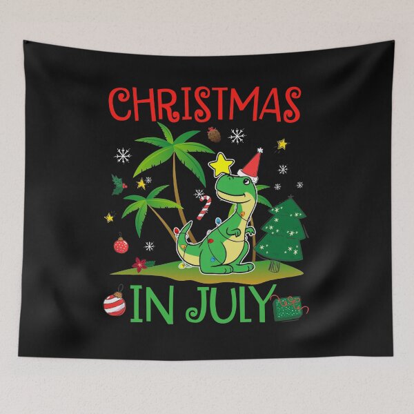 Item preview, T Rex Christmas In July Shirt for Boys Toddler Kids Dinosaur designed and sold by PeterGignac.