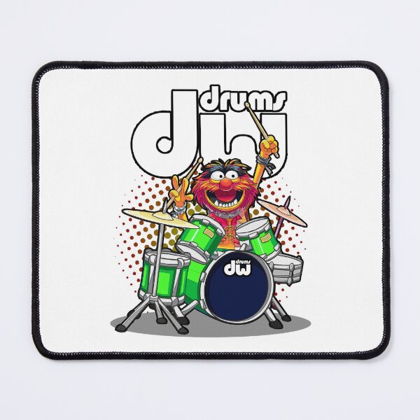 Item preview, ANIMAL DRUMMER DW GREEN DRUMS designed and sold by TeresaKeeton2.