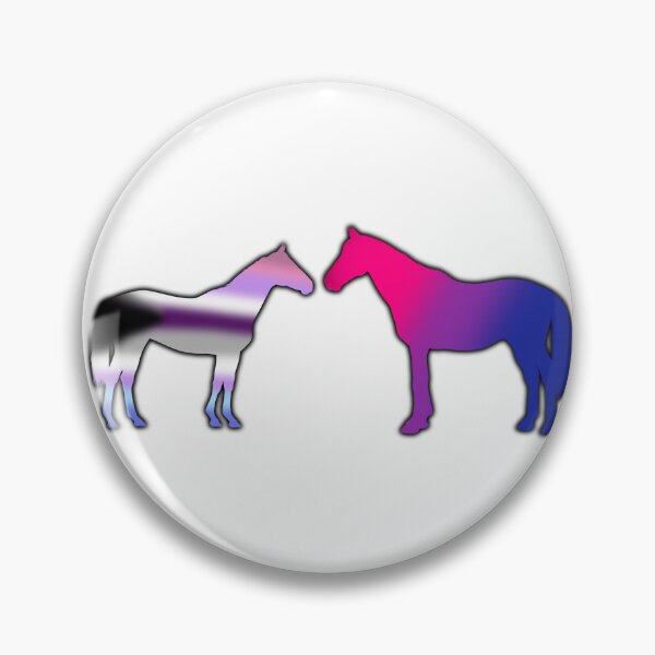 Item preview, Demisexual-bigender and bisexual pride horses designed and sold by violetxrose1235.