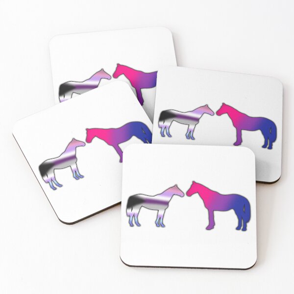 Item preview, Demisexual-bigender and bisexual pride horses designed and sold by violetxrose1235.