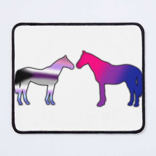 Item preview, Demisexual-bigender and bisexual pride horses designed and sold by violetxrose1235.