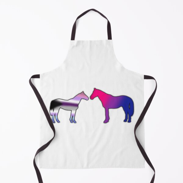 Item preview, Demisexual-bigender and bisexual pride horses designed and sold by violetxrose1235.