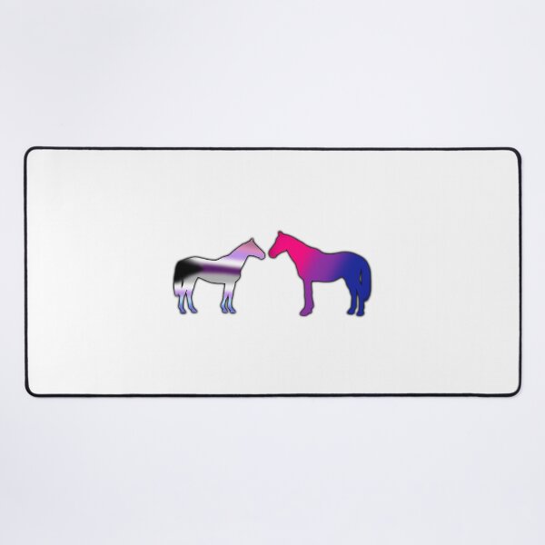 Item preview, Demisexual-bigender and bisexual pride horses designed and sold by violetxrose1235.