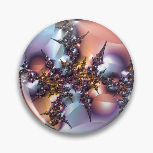 Item preview, Fractal Cristalino | Arte Fractal Elegante | Melocotón y Malva | Fractal Brillante designed and sold by JillyJ05.