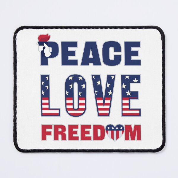 Item preview, Peace Love Usa Freedom celebrate freedom  4 th July designed and sold by onzpacesdesign.