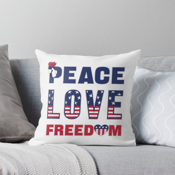 Item preview, Peace Love Usa Freedom celebrate freedom  4 th July designed and sold by onzpacesdesign.