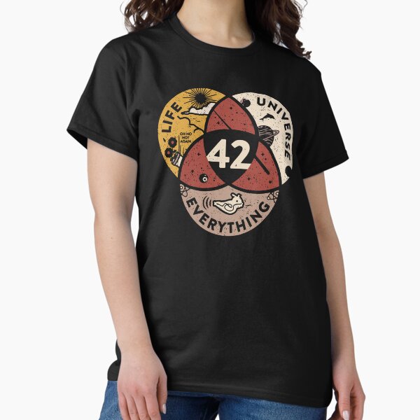 Item preview, 42 The Answer To Life The Universe And Everything T shirt Hitchhikers Guide To The Galaxy 42 The Answer Gift designed and sold by kimberlyzbaz.