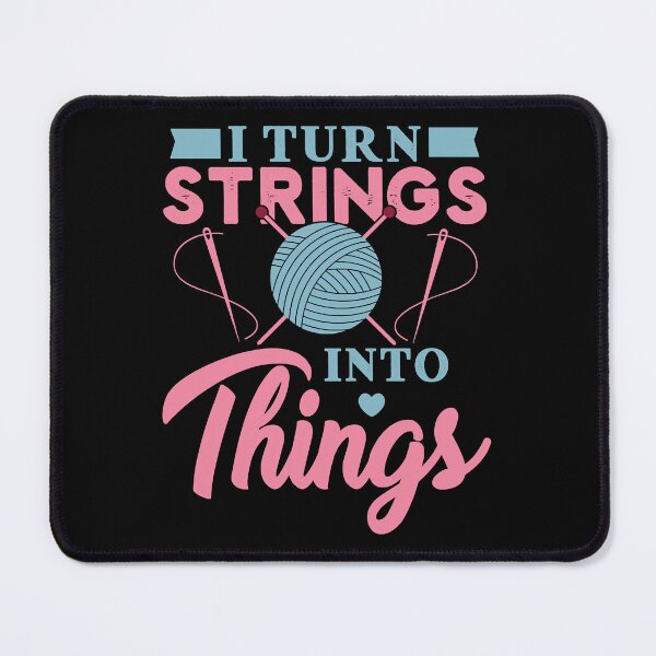 Item preview, The Great Retro I Turn Strings Into Things Rochet Gift Idea Cute Photographic designed and sold by LortAndrew.