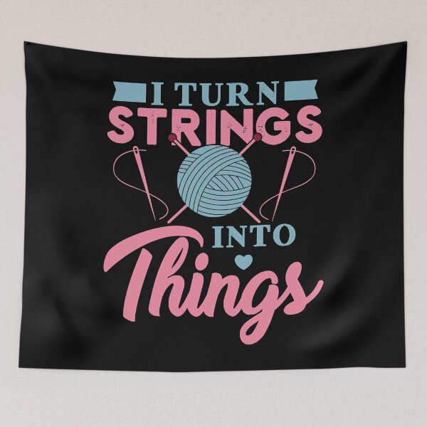 Item preview, The Great Retro I Turn Strings Into Things Rochet Gift Idea Cute Photographic designed and sold by LortAndrew.