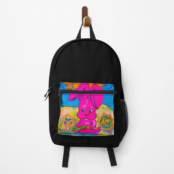 Item preview, Bunny with a carrot, edited watercolour drawing by MariDani Art designed and sold by MariDaniArt.