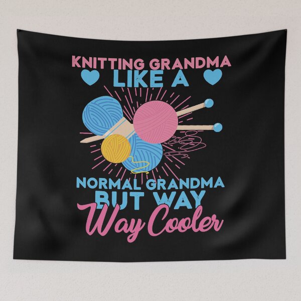 Item preview, The Great Retro Knitting Grandma Funny Knitting Crochet Gift Idea Photographic designed and sold by LortAndrew.