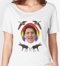 Canada pride Justin Trudeau. Women's Relaxed Fit T-Shirt