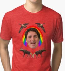 Camiseta de tejido mixto Orgullo de Canadá Justin Trudeau.