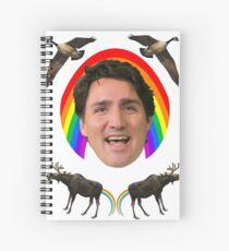 Canada pride Justin Trudeau. Spiral Notebook