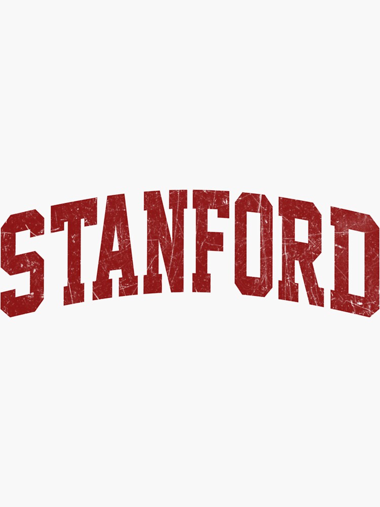 Stanford California CA Vintage Sports Design Navy Print Pullover Hoodie